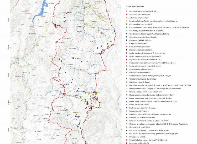 Map of Rare, Endemic and Specially Important Species