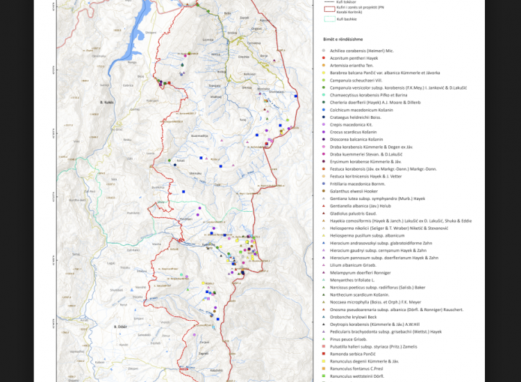 Map of Rare, Endemic, and Important Species