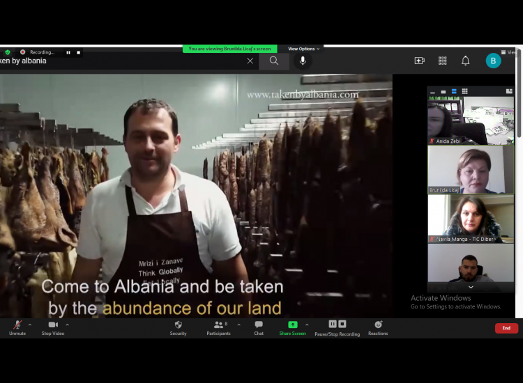 Online session training for visitor center staff